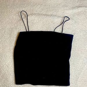 Black tank top